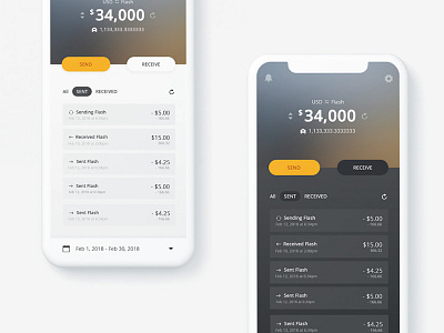 Flash Mobile Wallet App cryptocurrency mobile apps ui design