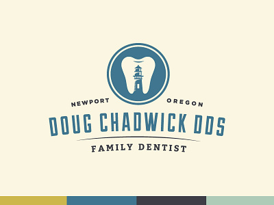 Doug Chadwick DDS - Logo dentist lighthouse logo oregon tooth