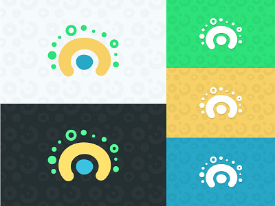 Identity exploration blue bold brand bridge circle green identity logo organic yellow