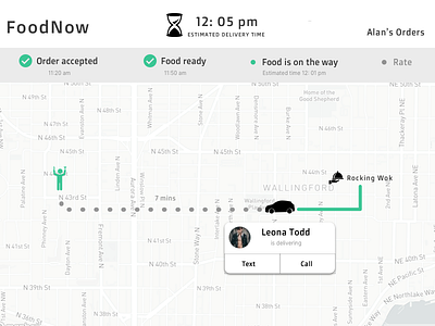 Location Tracker dailyui food location tracker