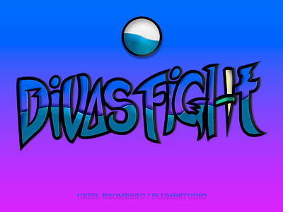 Divas Fight - Logo design divas fight game kombat liquid logo studio water