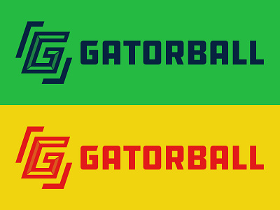 Gatorball Logo ball blue design emblem football gator green illustration logo mascot orange sport