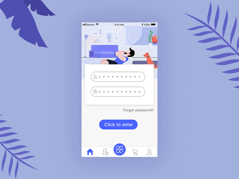 运动商城 illustrations practice ui