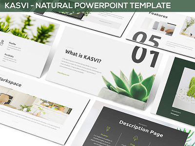 KASVI - Nature Powerpoint Template business presentation earth investor keynote lookbook minimal nature pitchdeck powerpoint template presentation proposal slides