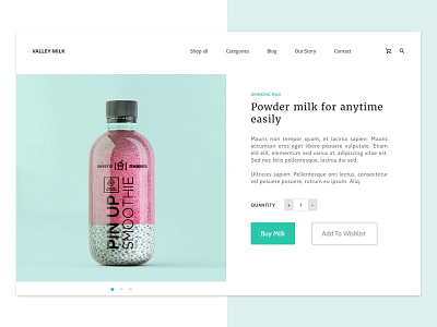 Milk E-commerce buy challenge ecommerce milk ui