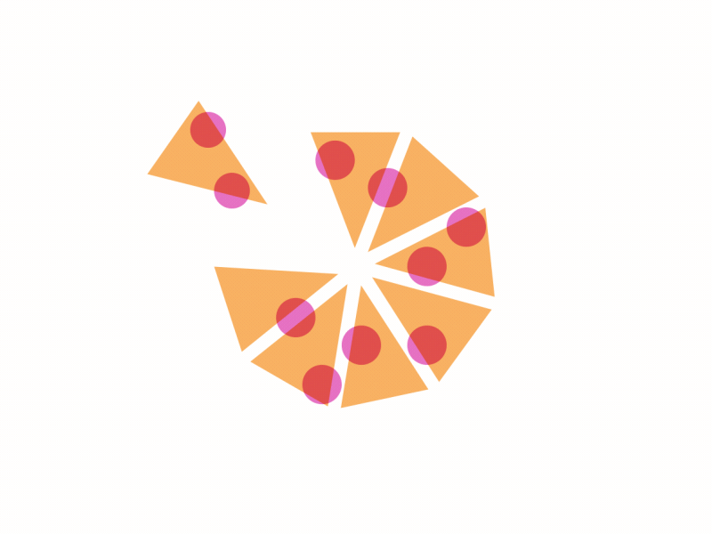 Popperoni geometric icon motion playful transform