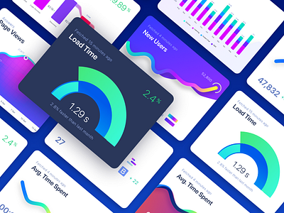 Dashboard Widgets app branding dashboard design flat icon illustration logo typography ui ux web