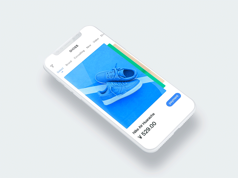 Card dynamic effect animate app