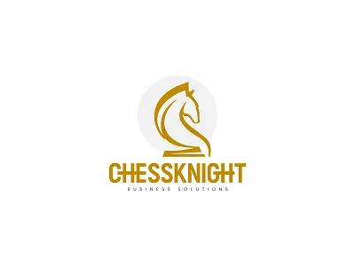 ChessKnight Logo brand chess horse logo