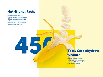 Nutritional facts . banana design interactions ui
