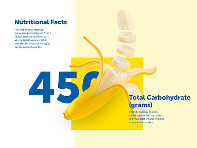 Nutritional facts . banana design interactions ui