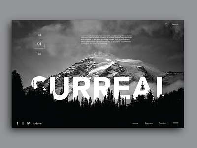 Surreal desktop illustrator interactiondesign photoshop ui uidesign userexperience userinterface ux uxdesign webdesign website