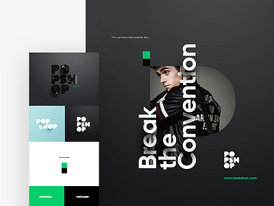 KV branding color palette dark gilroy key visual kv logo logotype new look shadow