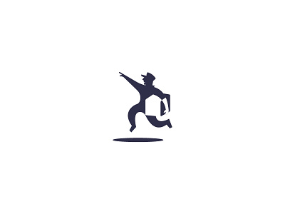 Pick up branding illustration delivery logo mark negative space package pick up