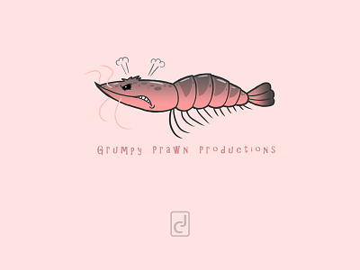 Grumpy Prawn Production adobe art design drawing drawn graphics hand icon logo photoshop prawn