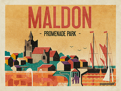 Maldon Promenade Park boats england essex fendell posters lake maldon neil fendell park promenade river uk