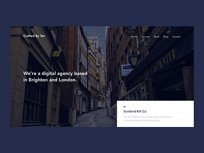 Agency UI Concept minimal ui ux website