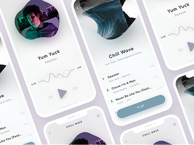 Music App UI app music music app music player pastel player ui ui