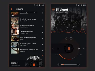 Music Player Ui concept music app music player ui theme ui designing