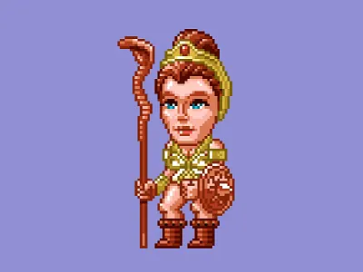 Teela Pixels 16 bit 80s he man masters of the universe motu pixel art pixels skeletor