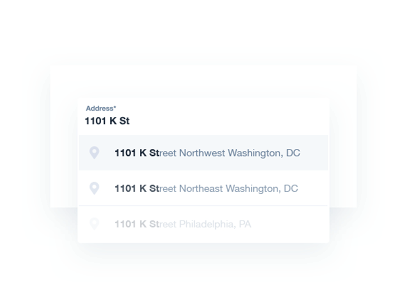 Google Auto Complete auto complete dc donate donation form google revv saas ui ux washington