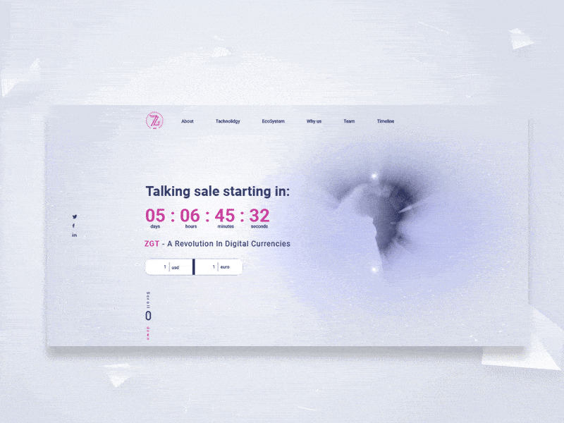ZGT-ZIGIT-Ico-project animation gif gradient ico interactions minimal site ui ux web