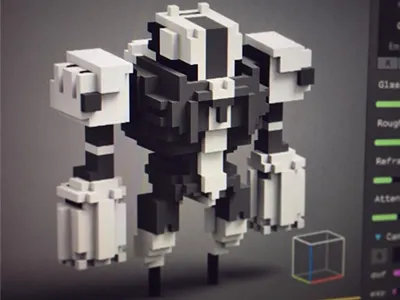Voxel Mecha mecha robots voxel