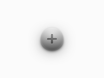 Spherical Button 3d button depth highlight shadow skeuomorphism sphere