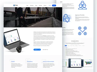 ti-ex website shot activity blue calendar dashboard icon mac platform tiex tracking web website white