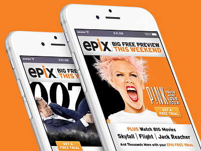 EPIX Digital Campaign 007 bartleyndick digitalcampaign entertainmentadvertising entertainmentagency epix freepreview jamesbond nycbrandingagency pink