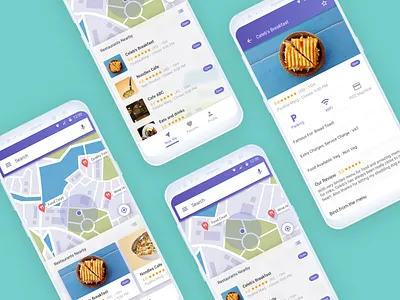 Food App android app food mockup play store ui ux