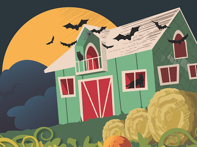 Halloween House halloween haunted house illustration