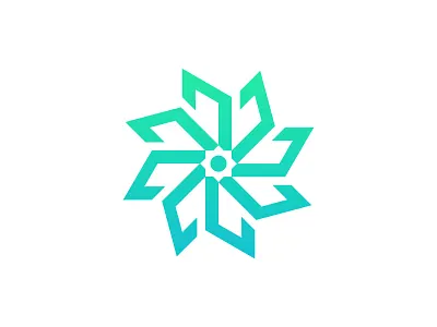 Flower flower logo mark