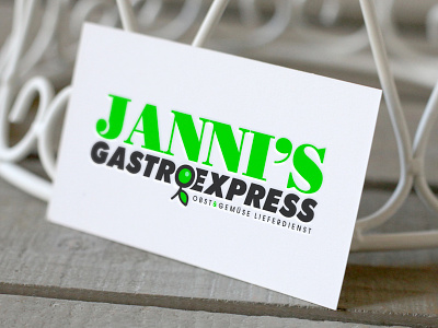 Gastro Express branding business card express food fresh gastronomy logo olive