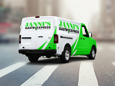 Jannis Gastro Express branding business card express food fresh gastronomy logo olive