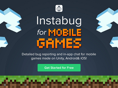 Instabug for mobile games 8 bit android bug games in app instabug ios mobile pixels reporting sdk unity