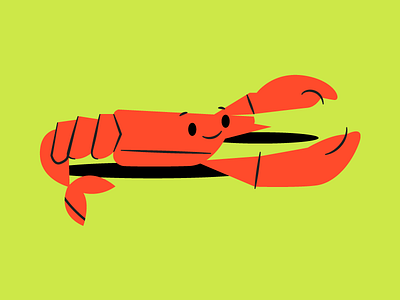 I drew this quickly, but it'll work in a pinch. crusty illustration red rock lobster