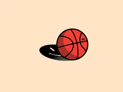 Is Ball Life? ball basketball branding halftone homecourt identity smiley face