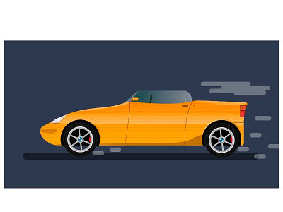 sports car bmw car design graphic yellow