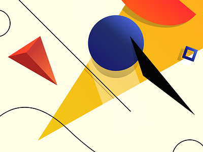 Shapes bold colors circle dribbble geometric shape shape