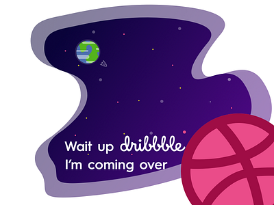 Hello dribbble! debut dribbble shot space