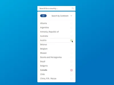 Search Engine add country find group remove search ui