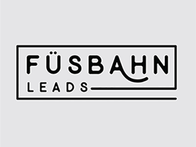 Fusbahn Leads branding design logo