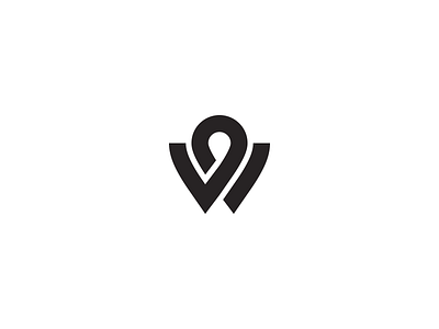 Wayfinder Logo lettermark logo w wayfinder