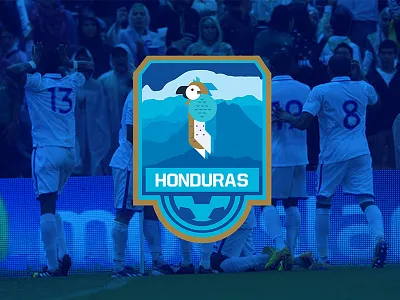 Honduras National Team Soccer Logo badge crest emblem honduras illustration logo nationalteam soccer sports worldcup