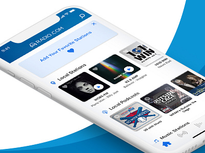 Radio.com Mobile App Redesign app app design design mobile radio redesign ui userexperience userinterface ux