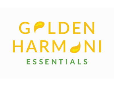 Golden Harmoni Essentials cosmetics identity logo natural oils perfume yin yang