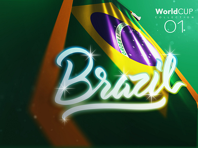 Brazil | World Cup C. 01 alphabet darold pinnock dpcreates fifa lettering letters logo logotype soccer typography world cup