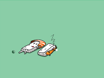 Sushi Sleep brain digitalart digitalpainting illustration illustrator love sushi