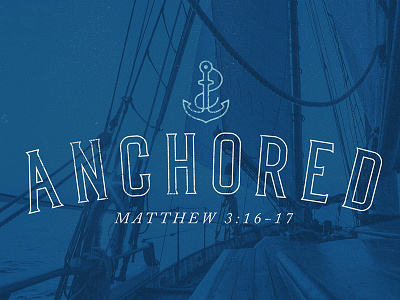 Anchored brand inspiration logo monotone ocean photography sailing serif typography